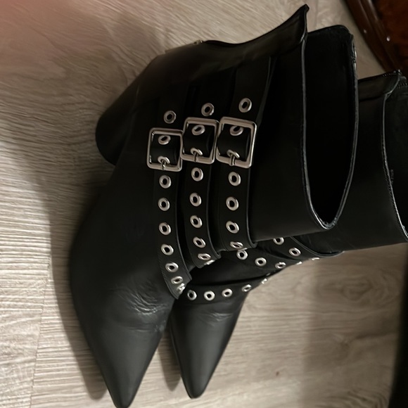 Shelly of London Goth ankle high boots US size 10 EUR 40 - Picture 4 of 8